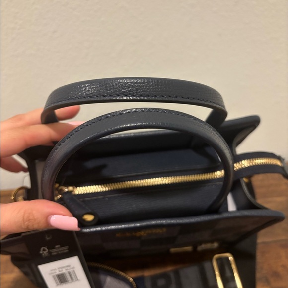 Karl Lagerfeld Black and Gray Checkered Bag - Picture 5 of 10